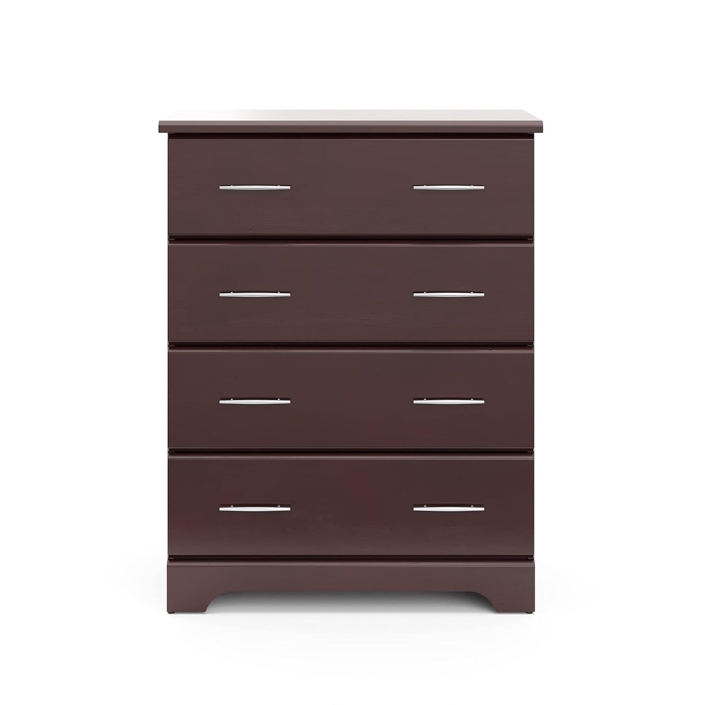 Brookside 4 Drawer Dresser (Espresso) – GREENGUARD Gold Certified, Dresser for Nursery, 4 Drawer Dresser, Kids Dresser, Nursery Dresser Drawer Organizer, Chest of Drawers