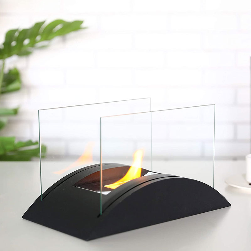 13.5"L Rectangular Tabletop Fireplace-0