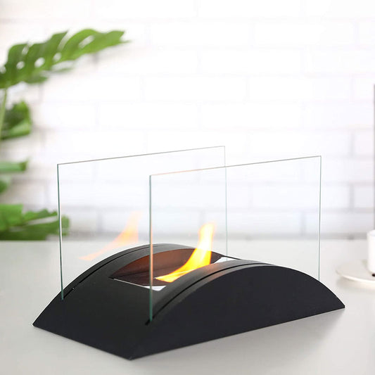 13.5"L Rectangular Tabletop Fireplace-0