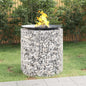 NNEVL Gabion Fire Pit Ø 100 cm Galvanised Iron