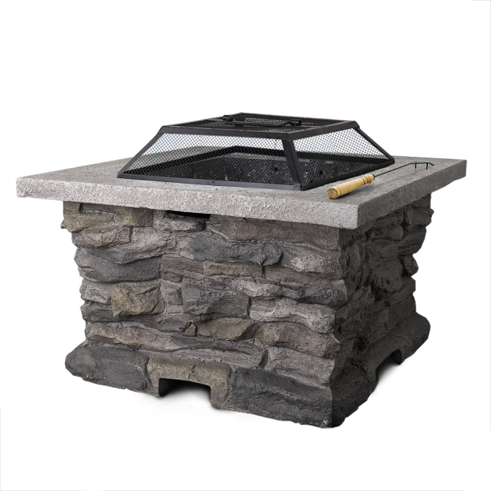 NNEDSZ Stone Base Outdoor Patio Heater Fire Pit Table