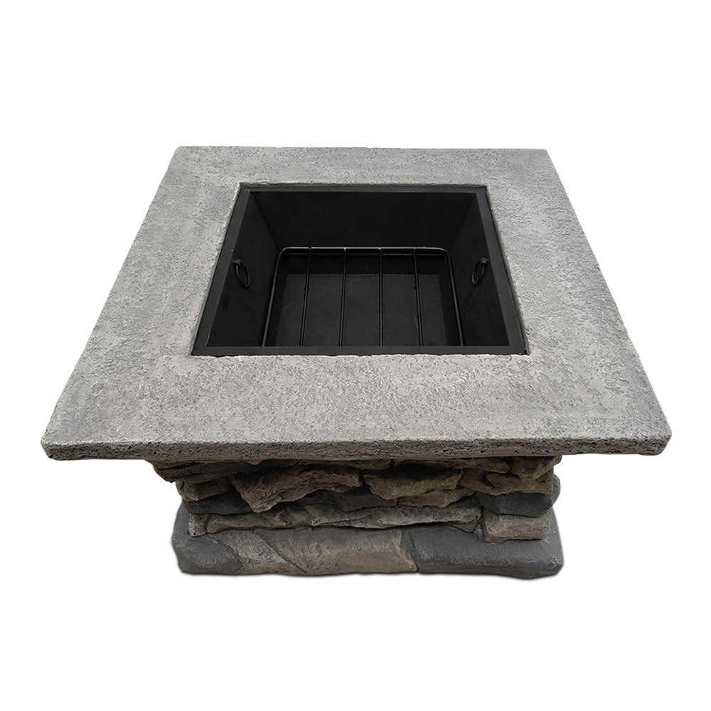 NNEDSZ Stone Base Outdoor Patio Heater Fire Pit Table