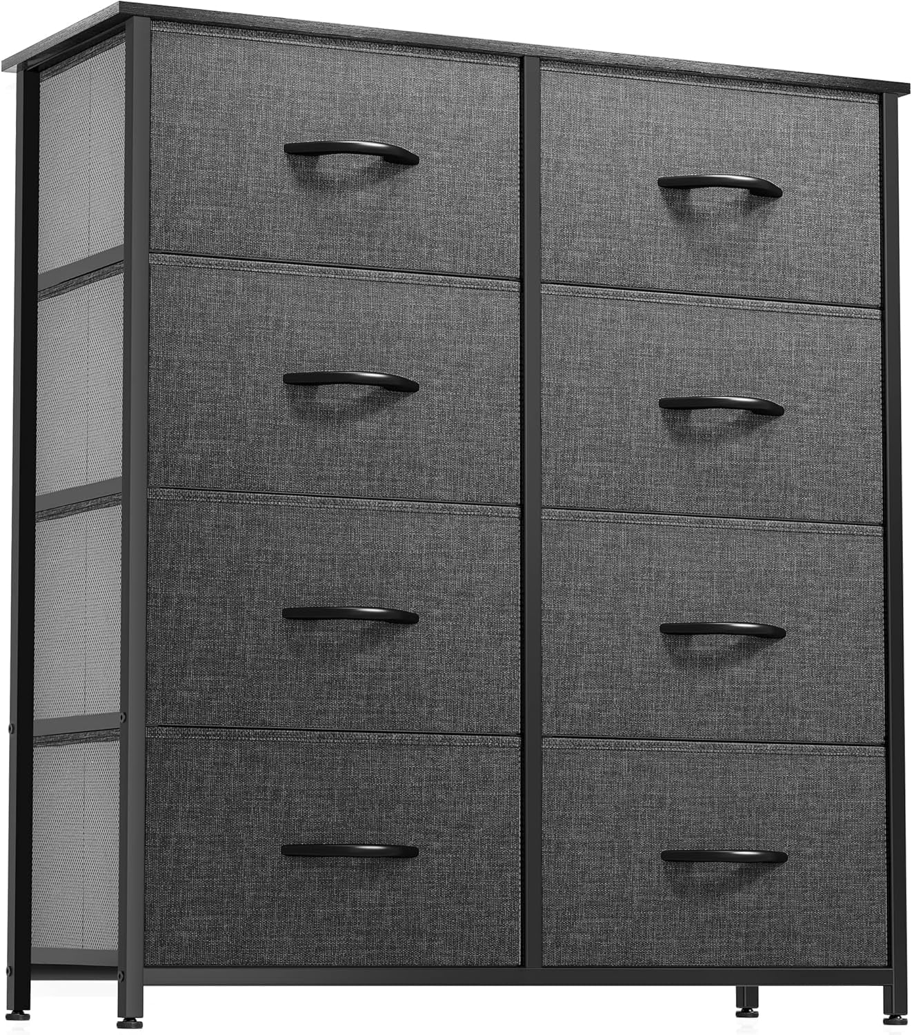 Dresser for Bedroom, Tall Dresser, Fabric Dresser with 8 Drawers, Double Dresser, Chest of Drawers for Closet, Living Room