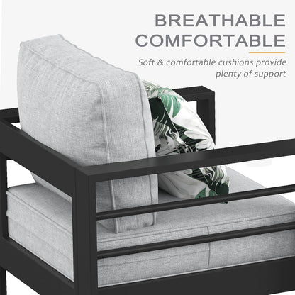 Aluminum Outdoor Patio Sectional Set With Fire Pit Table