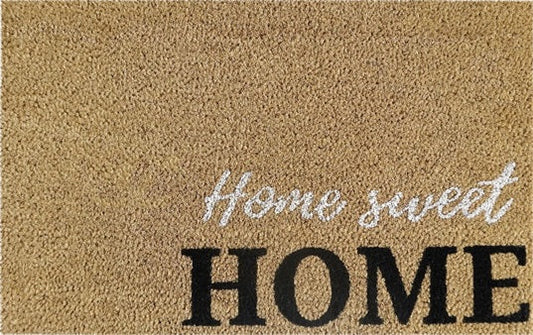 Doormat 60cm x 40cm - 'Home Sweet Home' - Absorbent Coir Mat for Indoor/Outdoor-0