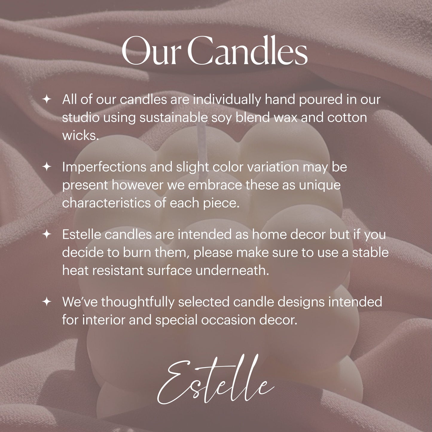 Hexagon Pillar Soy Wax Candle Set | Unscented Decorative Candles