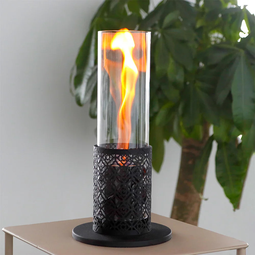 15.3"H Spiral Flame Fireplace-0