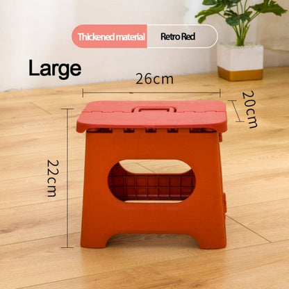 folding stool portable plastic kindergarten chair outdoor adult home gift small bench-1